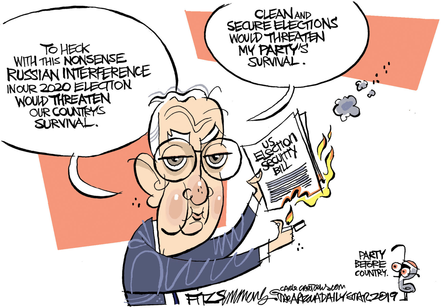 Daily Fitz Cartoon: Mitch